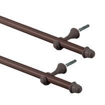 Kit Varão Simples para Cortina de 2 Metros com 3 Suporte Espessura 19mm