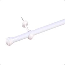 Kit Varão Simples para Cortina de 4 Metros 19mm Com Suporte Facil de Instalar Kit Varão Simples para Cortina de 4 Metros 19mm Com Suporte Facil de Instalar