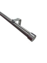 Kit Varão Trilho Suisso Deslizante Wave 28mm 3,0m Alumínio