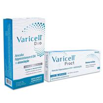 Kit Varicell Proct 6 Aplicadores 25g + Varicell Duo C/30 Comps