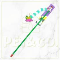 Kit Varinha para Gato com Centopéia de Pelúcia e Penas Interativo Kit Varinha para Gato com Centopéia de Pelúcia e Penas Interativo