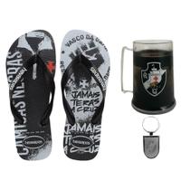 Kit Vasco da Gama Oficial Chinelo + Caneca + Chaveiro - Masculino