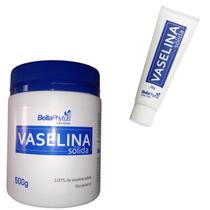 Kit Vaselina 1 Sólida Pote 500g + 1 Bisnaga 25g Brinde Bella Kit Vaselina 1 Sólida Pote 500g + 1 Bisnaga 25g Brinde Bella