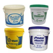 Kit Vaselina e Pasta Viluz Sólida Vegetal Limpeza e Montagem Kit Vaselina e Pasta Viluz Sólida Vegetal Limpeza e Montagem