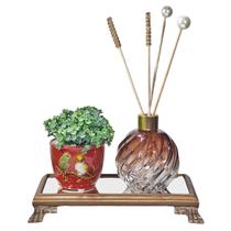 Kit Vasinho Planta Bandeja Madeira E Saboneteira Ou Difusor Kit Vasinho Planta Bandeja Madeira E Saboneteira Ou Difusor