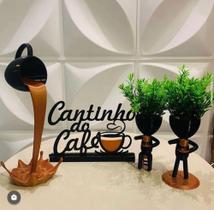 Kit vasinhos Cantinho do Café bob xícara flutuante já com plantinhas, base reforçada.