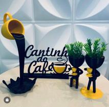 Kit vasinhos Cantinho do Café bob xícara flutuante já com plantinhas, base reforçada. - 3DTech