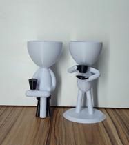 Kit Vasinhos Decorativo Robert Plant Bob Para Suculentas