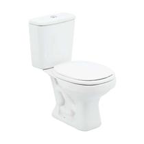 Kit Vaso Aspen Branco Gelo com Caixa Acoplada e Assento Plástico - DECA