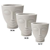 KIT Vaso Face Mulher (3 Tamanhos ) Cor Cimento NUTRIPLAN