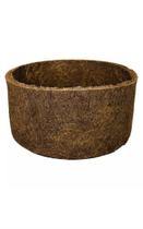 Kit Vaso Fibra De Coco N 3 Com Prato Preto E Cabo De Aço Kit Vaso Fibra De Coco N 3 Com Prato Preto E Cabo De Aço