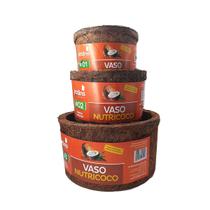 Kit Vaso para Jardim c/3 Xaxim Ecológico fibra de Coco Orquídeas Samambaias Violetas - Nutriplan