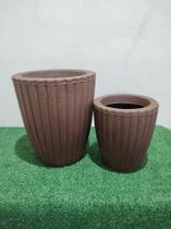 kit vaso para planta coluna grega de polietileno decorativo moderno e leve