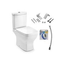 Kit Vaso Sanitário Com Caixa Acoplada E Acessórios Boss Branco Incepa