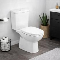 Kit Vaso Sanitário com Caixa Acoplada e Acessórios Roca Debba Classic, 3 e 6 Litros, Branco Kit Vaso Sanitário com Caixa Acoplada e Acessórios Roca Debba Classic, 3 e 6 Litros, Branco