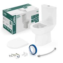 Kit Vaso Sanitário com Caixa Acoplada e Assento Polipropileno Soft Close Smart Celite Kit Vaso Sanitário com Caixa Acoplada e Assento Polipropileno Soft Close Smart Celite