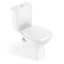 Kit Vaso Sanitário com Caixa Acoplada e Assento Queda Amortecida Debba Classic Roca Branco/Brilhante