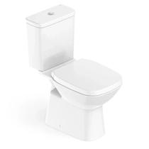 Kit Vaso Sanitário com Caixa Acoplada e Assento Queda Amortecida Debba Classic Roca Branco