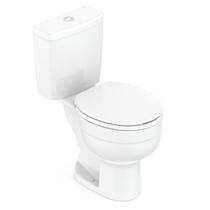 Kit Vaso Sanitário com Caixa Acoplada e Assento Soft Close Acesso Confort Celite Branco