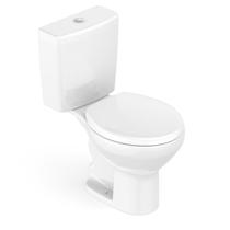 Kit Vaso Sanitário com Caixa Acoplada e Assento Soft Close Azaléa Celite