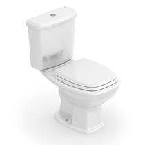 Kit Vaso Sanitário com Caixa Acoplada e Assento Soft Close Fit Plus Celite Branco/Brilhante Kit Vaso Sanitário com Caixa Acoplada e Assento Soft Close Fit Plus Celite Branco/Brilhante