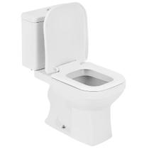 Kit Vaso Sanitário Com Caixa Acoplada Quadra 3-6 Litros Branco - Deca Kit Bacia C-caixa Quadra Branco Deca