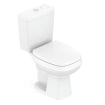 Kit Vaso Sanitário com Caixa Acoplada Smart Clean Harpic e Assento Soft Close City Celite Branco