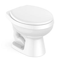 Kit Vaso Sanitário Convencional com Assento PP Kids Celite Branco/Brilhante