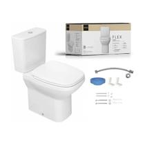 Kit Vaso Sanitário Deca Flex Com Assento e Acessórios Br
