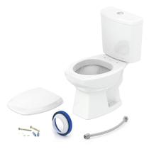 Kit Vaso Sanitário Incepa Celite Thema - Caixa Acoplada e Acessórios De Fixação Branco