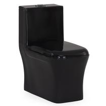 Kit Vaso Sanitário Monobloco Modaza Domus Nero - Preto Kit Vaso Sanitário Monobloco Modaza Domus Nero - Preto