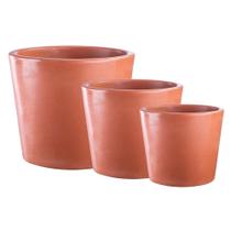 Kit Vasos Decorativos 3 Tamanhos Badi Terracota Terrano