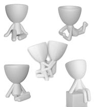 Kit Vasos Decorativos Para 6 Sulentas Bob Robert Casa Home - MarxGreg 3D