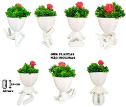 Kit Vasos Decorativos Robert Plant Bob - Para 7 Suculentas - marxgreg3d
