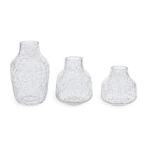 Kit vasos em vidro transparente - 3 pcs Kit vasos em vidro transparente - 3 pcs