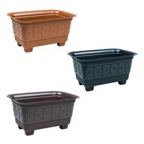 KIT Vasos Floreira Jardim Hortas Decoração Plástico 3,5 Litros