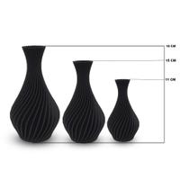 Kit Vasos P/ Plantas Artificiais - Modelo Jarro Espiral - Marxgreg3d