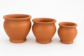 Kit vasos para plantas flores estilo Cachepot decorativo cerâmica P M G