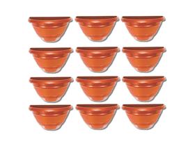 Kit Vasos Plantas Cerâmico 12 Pcs Enfeite Decorativo Vaso