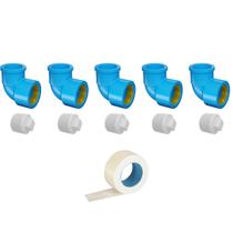 Kit Vedação Rosca Latão Plug Fita Encanamento Conexão