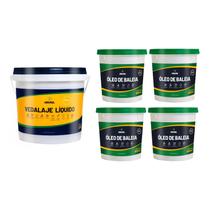 KIT Vedalaje 3,2 Litros Impermeabilizante + 4 Óleo De Baleia 900ml