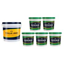 KIT Vedalaje 3,2 Litros Impermeabilizante + 5 Óleo De Baleia 900ml