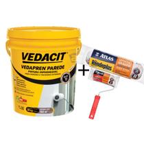 Kit vedapren parede branco balde 18kg + rolo 23cm