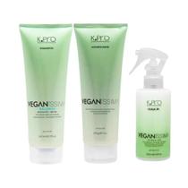 Kit Veganissima Shampoo Balance 240ml + Acidificante 230ml + Leave-in 200ml - K.pro