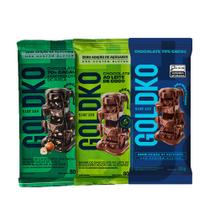 Kit Vegano - Barras de chocolate zero adição de açúcares 80g