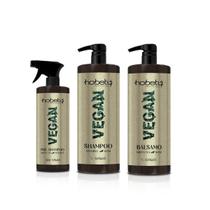 Kit Vegano Hobety Shampoo 1LBalsamo 1LPréShampoo 500ml