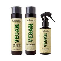 Kit Vegano Hobety Shampoo 300ml+Balsamo 300ml+Pré-Shampoo 150ml