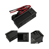 Kit Veicular Digital 3 Em 1 LED 12V Termômetro Voltímetro Relógio Para Interior De Carro