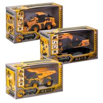 Kit Veículos de Construção Trator Caminhão Controle Remoto Multikids