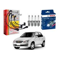 Kit Vela Cabo Bosch Corsa Classic 1.0 Flex 2011 A 2019